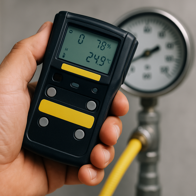 Gas leak detection and safety testing